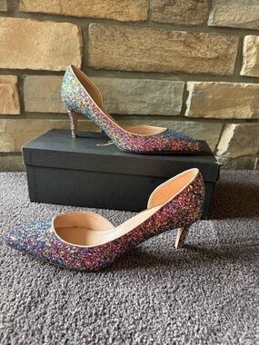 J. Crew Liberty Sophia Sparkly Slingback Pump - 7-1/2